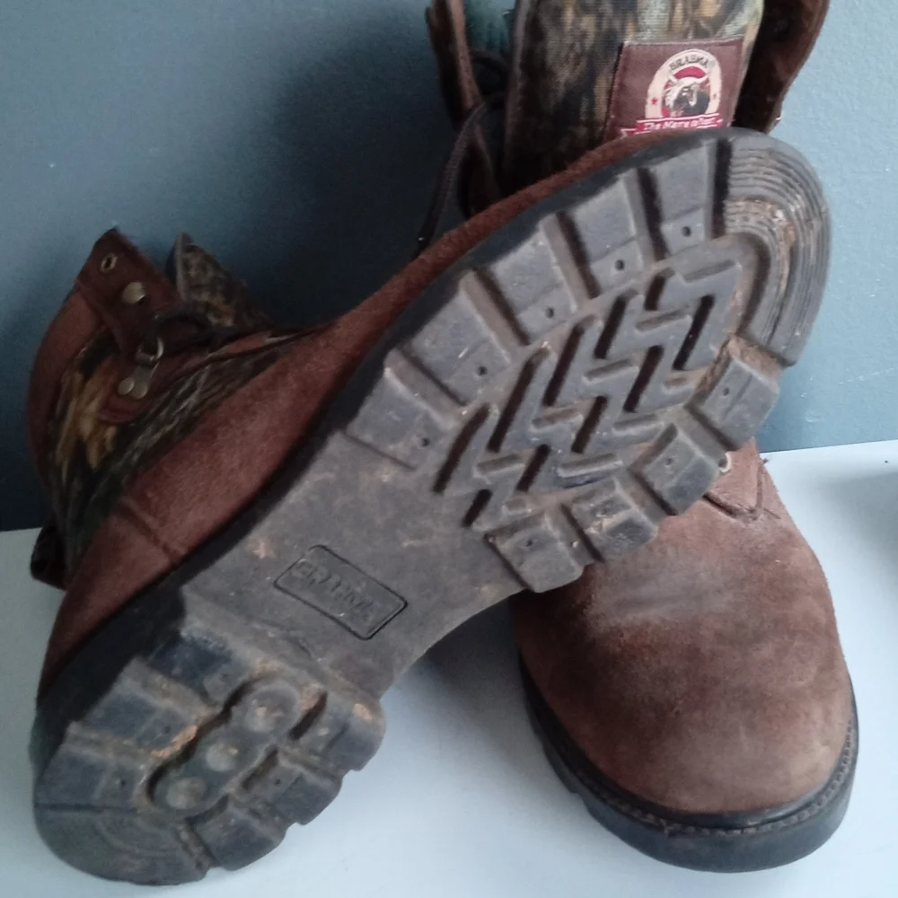 Brahma Mens Thinsulate Camo Boots Lace Up Suede Leather‎ Size 11